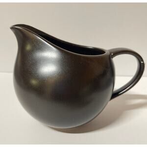 NEW Mikasa Global Cuisine Chocolate Stoneware Creamer.  KK363